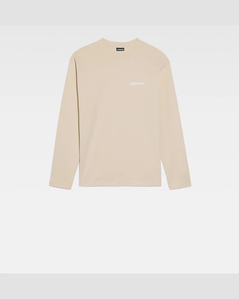 Jacquemus The Long-sleeve T-shirt - Light Beige - Gift Idea Light