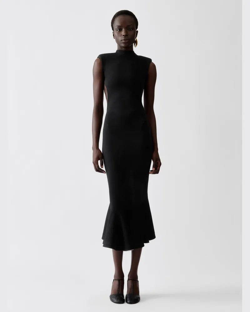 Jacquemus Das Palmier Kleid - Schwarz Schwarz