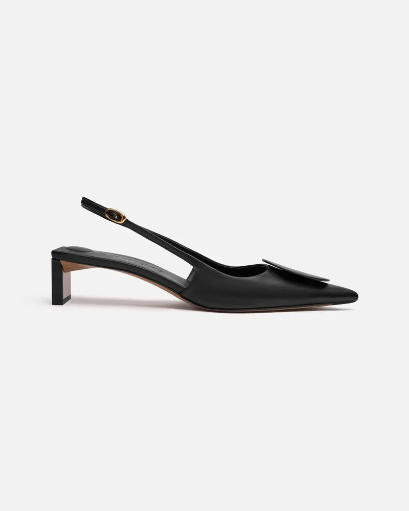 Jacquemus The Low Duelo Slingbacks - Black Black