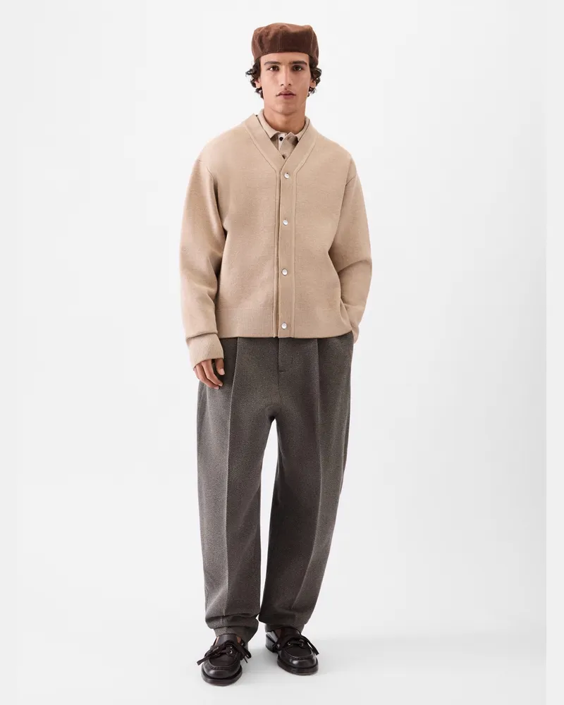 Jacquemus The Doppio Cardigan - Beige Beige