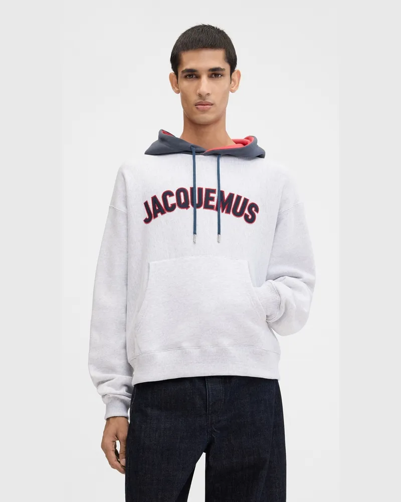 Jacquemus The Baseball Hoodie - Grey Grey