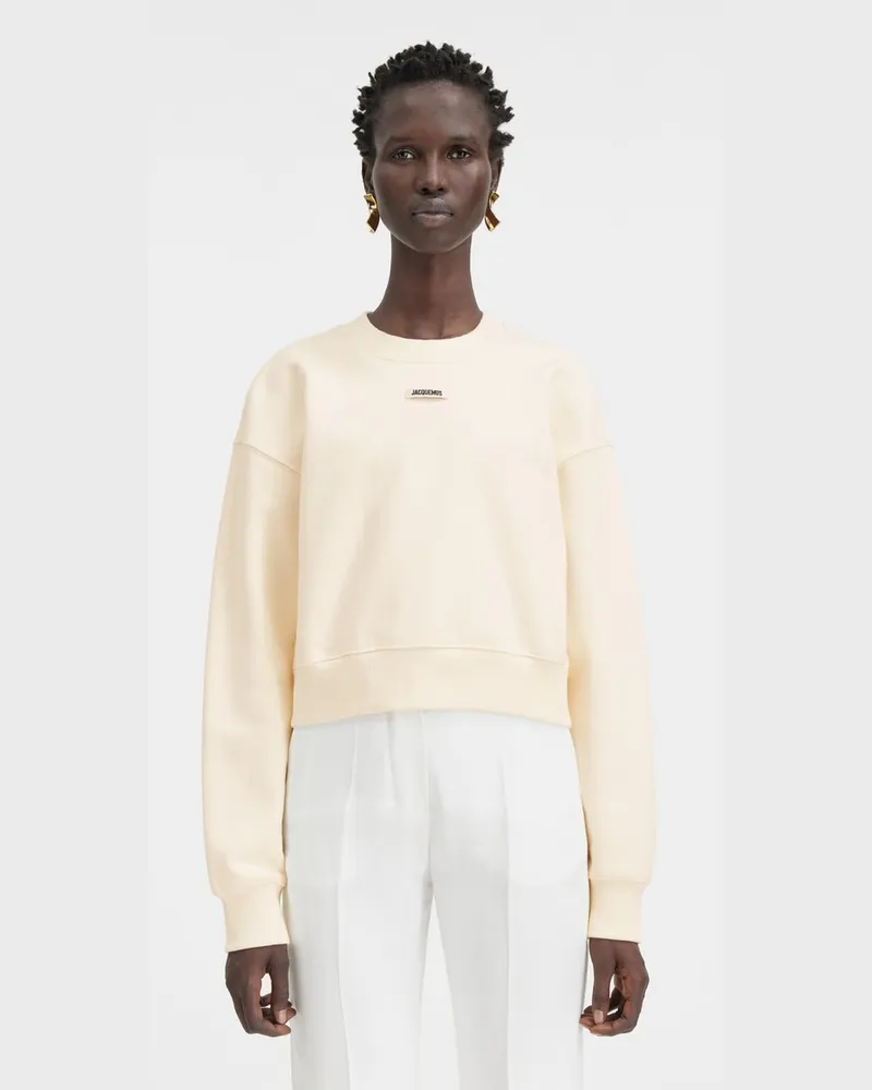 Jacquemus Le Sweatshirt Gros Grain - Light Beige Light