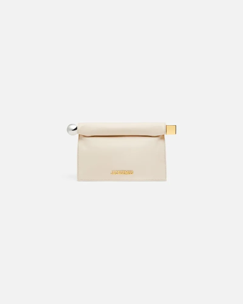Jacquemus Die Kleine Rond Carré Clutch - Light Weiß Light