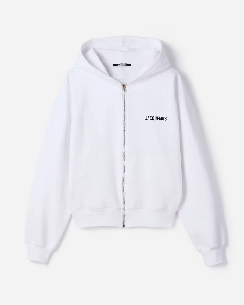 Jacquemus The Ibiza Address Zipped Hoodie - Navy Ibiza White Navy