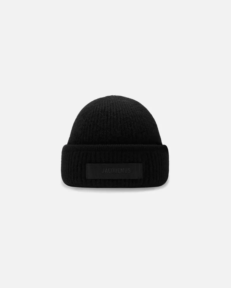 Jacquemus The Gros Grain Beanie - Black Black