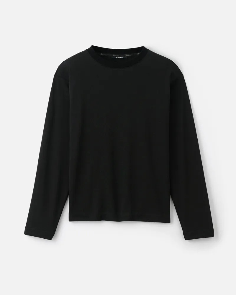 Jacquemus Le T-shirt Rond Carré Manches Longues - Schwarz Schwarz