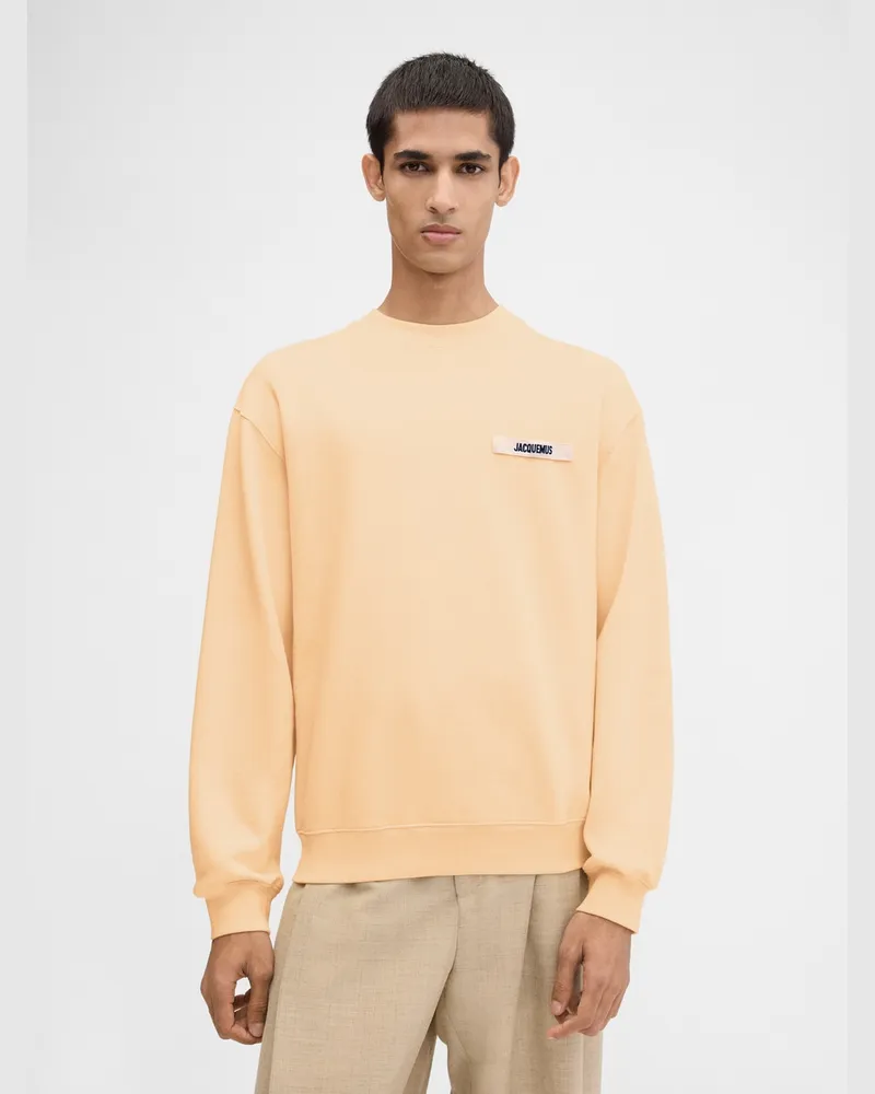 Jacquemus The Gros Grain Sweatshirt - Light Beige Light