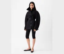 The Short Ovalo Trench Coat - Black