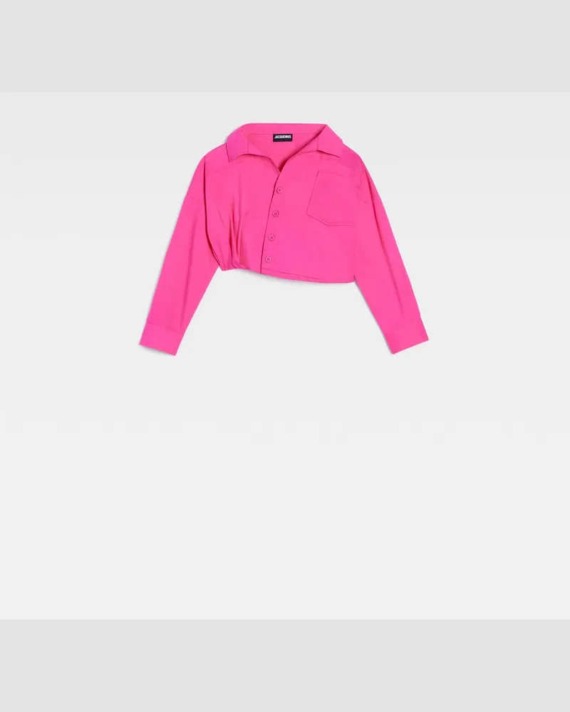 Jacquemus The Mejean Kids' Shirt - Neon Pink Neon