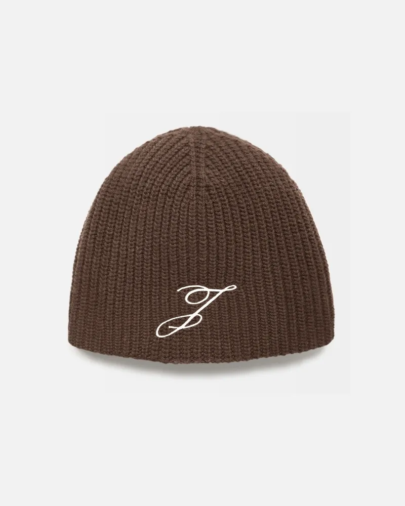 Jacquemus The Espiral Beanie - Dark Brown Dark
