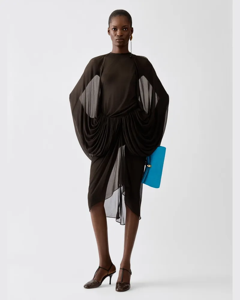 Jacquemus Das Serata Kleid - Dark Braun Dark