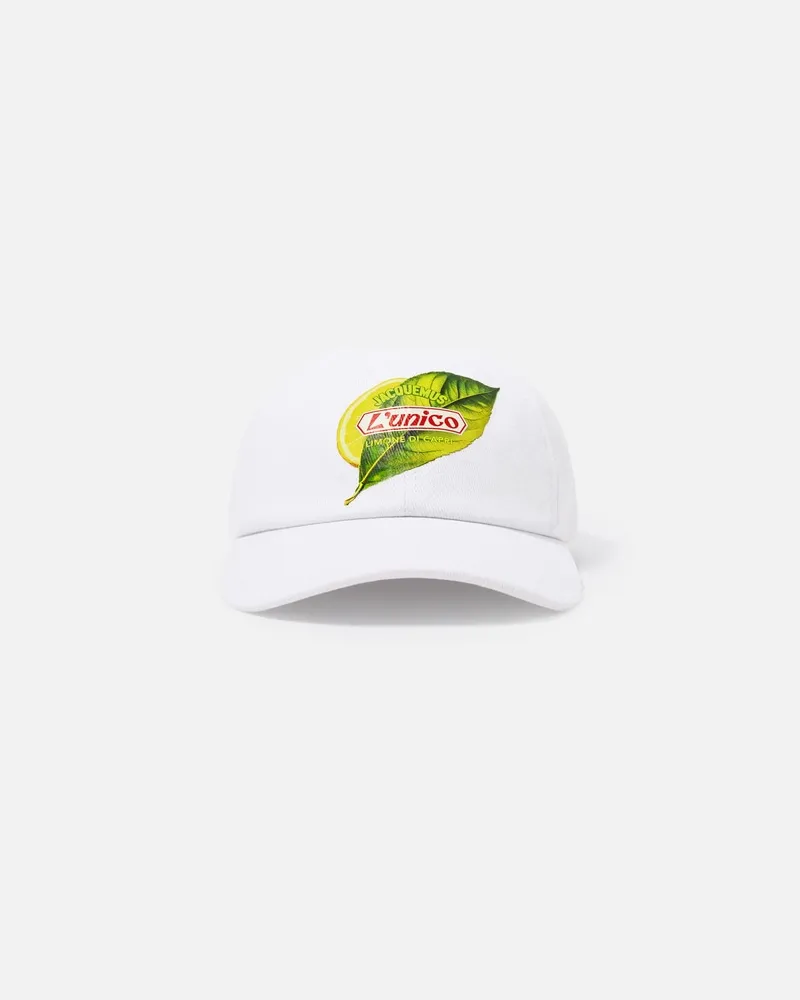 Jacquemus The Capri Baseball Cap - Capri Lemon White Capri