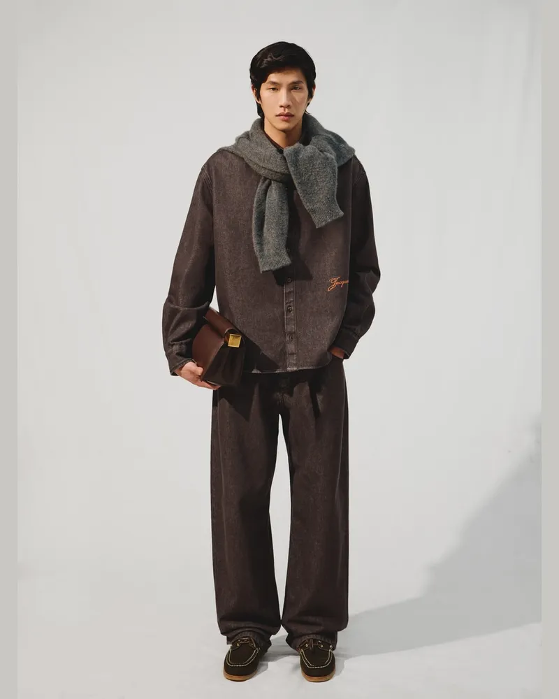 Jacquemus Das De-Nîmes Simon Jeanshemd - Braun Braun