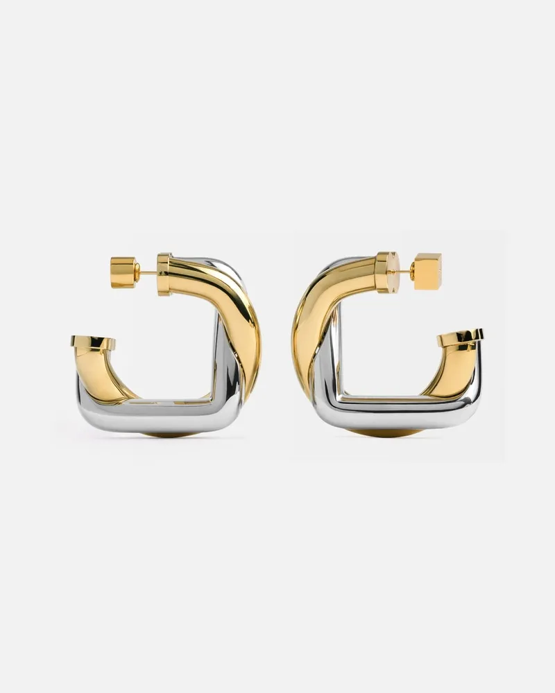 Jacquemus The Doppio Earrings - Gold / Silver Gold