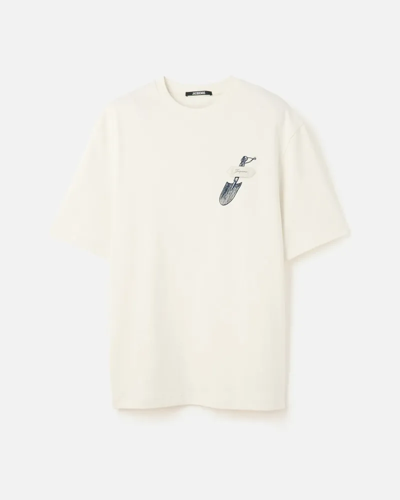 Jacquemus Le T-shirt Pelle - Embroidered Shovel Weiß Embroidered