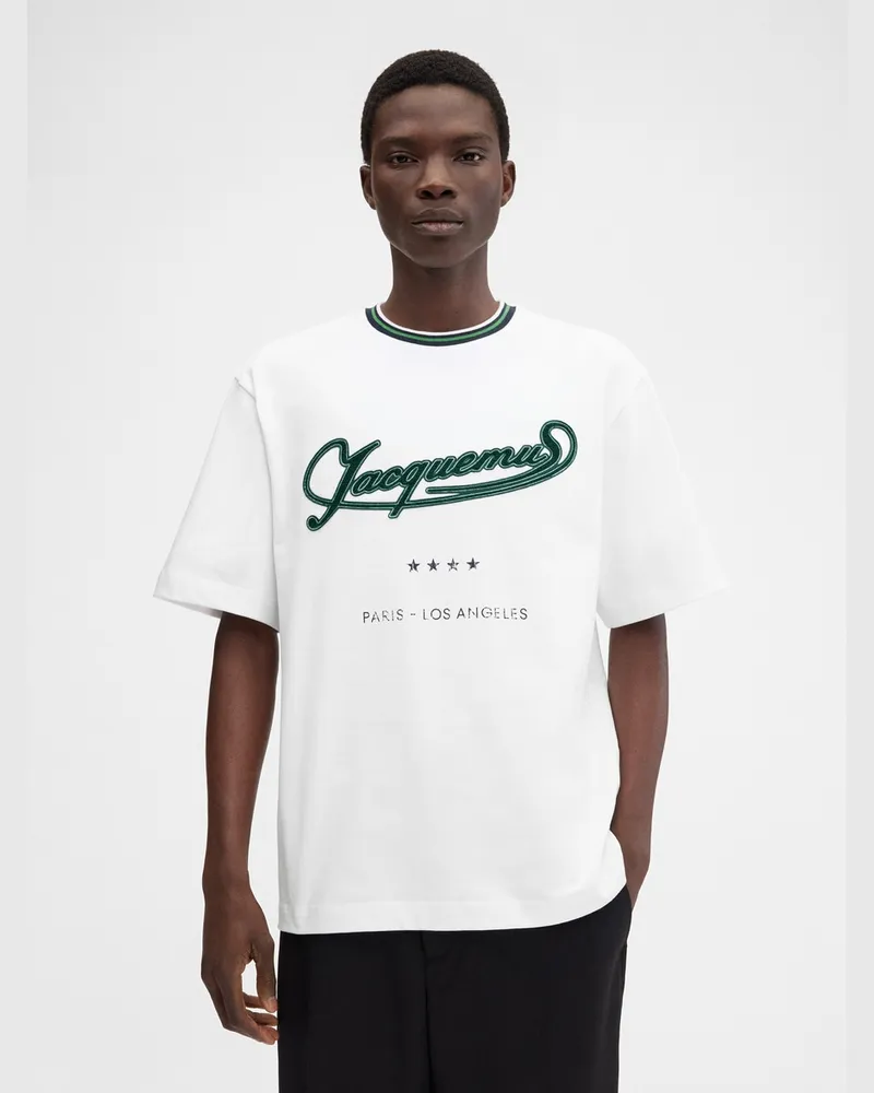 Jacquemus Le T-shirt Torneo - Athletic Club Weiß Athletic