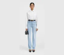 The Straight De-nîmes Denim Pants - Light Blue/Tabac