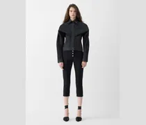 Die Châle Jacke - Blau