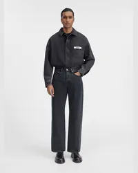 Jacquemus The Straight De-nîmes Denim Pants - Black Black