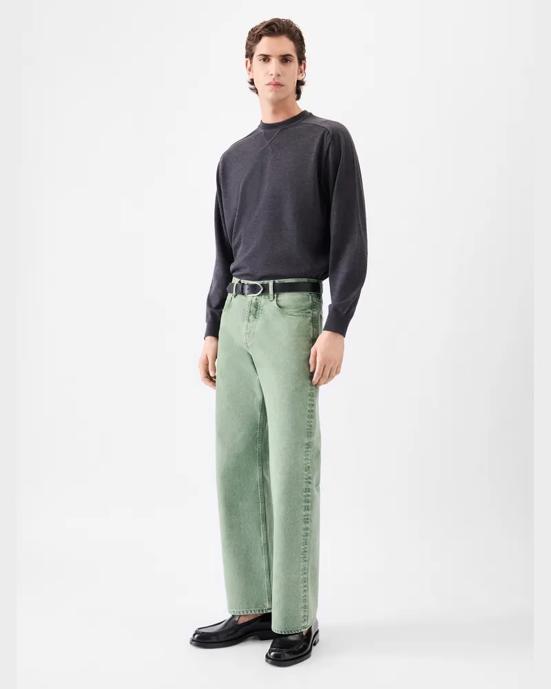 Jacquemus The Straight De-nîmes Denim Pants - Green Green