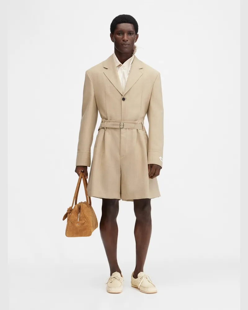 Jacquemus The Fernando Shorts - Beige Beige