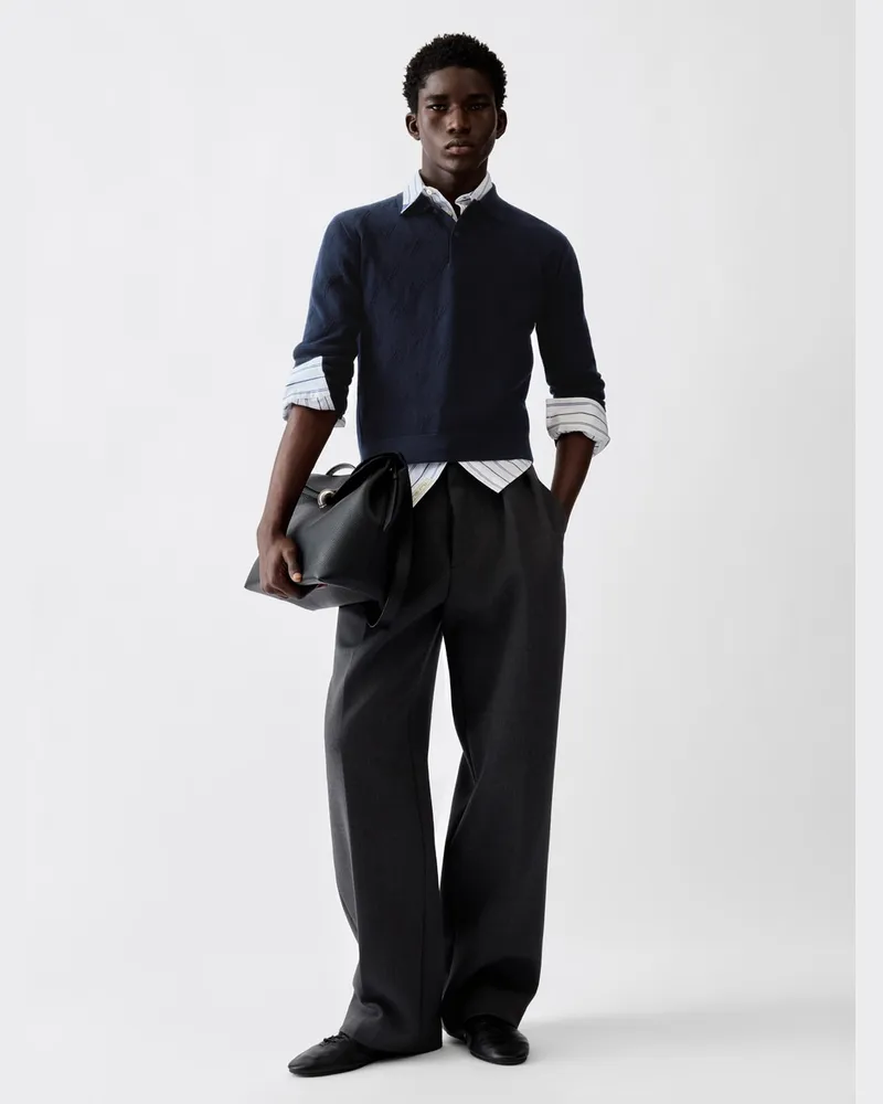 Jacquemus Das Abbracio Polohemd - Blau Dunkelmarineblau