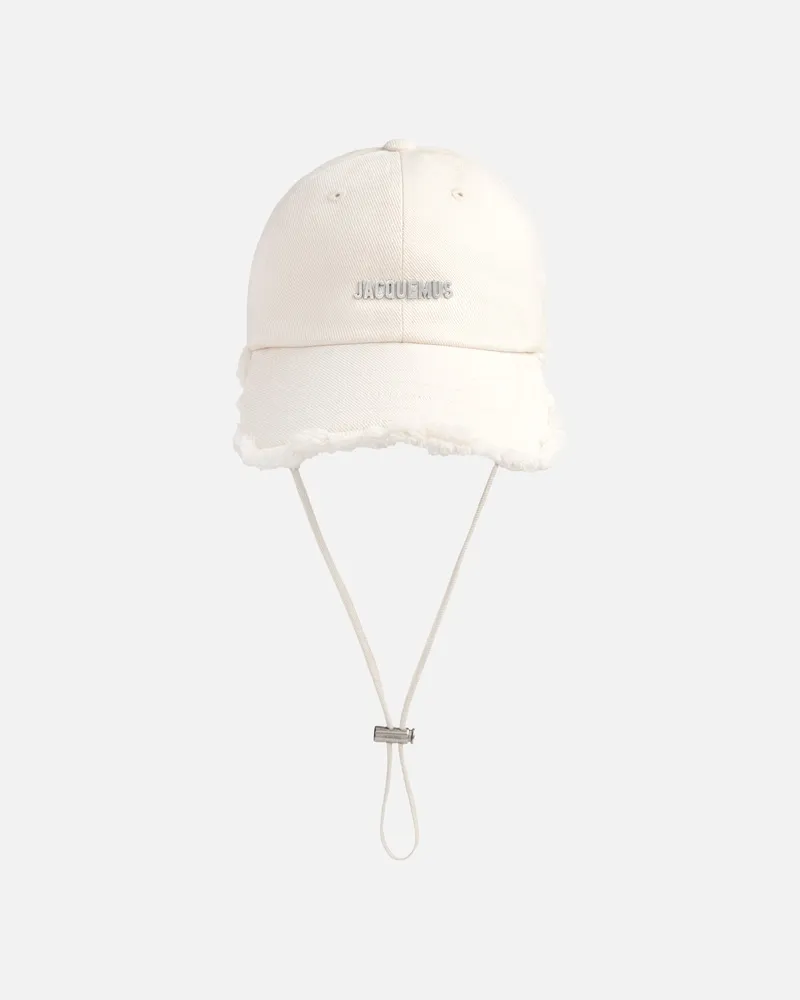 Jacquemus Die Artichaut Kappe - Weiß Cremeweiß