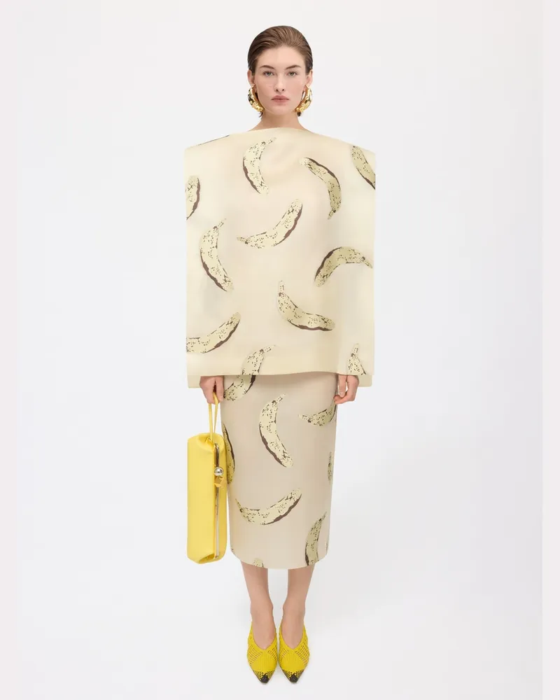 Jacquemus The Canevas Top - Jacquard Bananes Yellow Jacquard