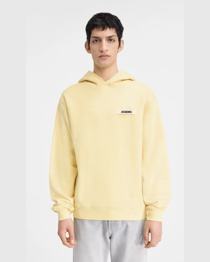 Jacquemus Le Hoodie Gros Grain - Gelb Hellgelb