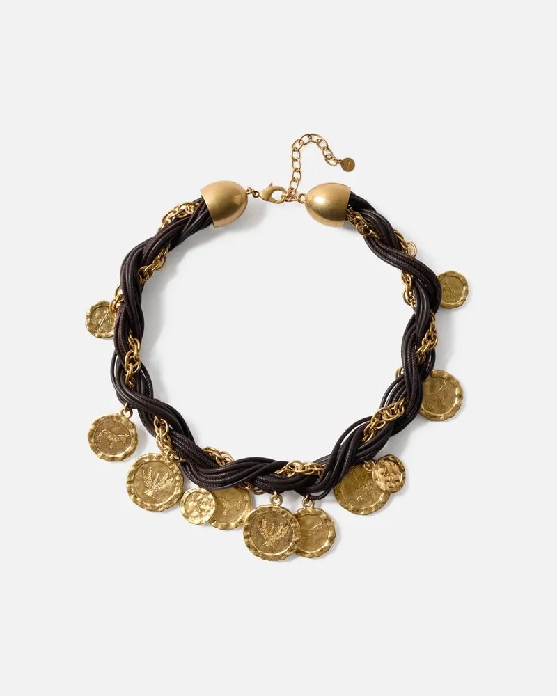 Jacquemus The Pièces Necklace - Old Gold Old