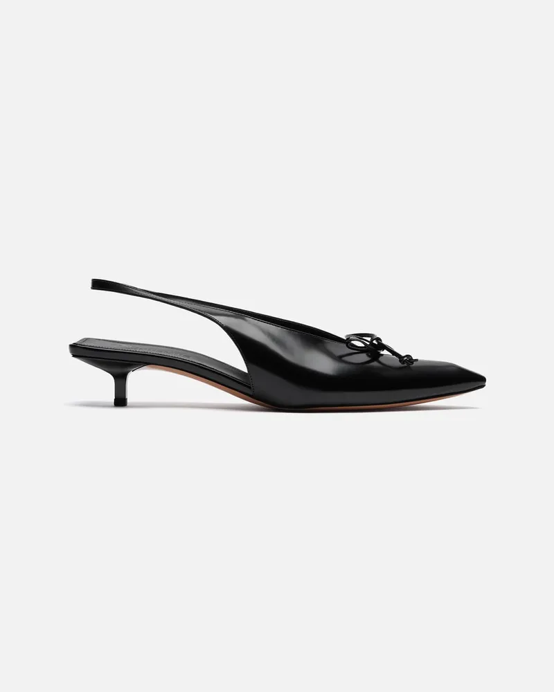 Jacquemus The Low Cubisto Slingbacks - Black Black