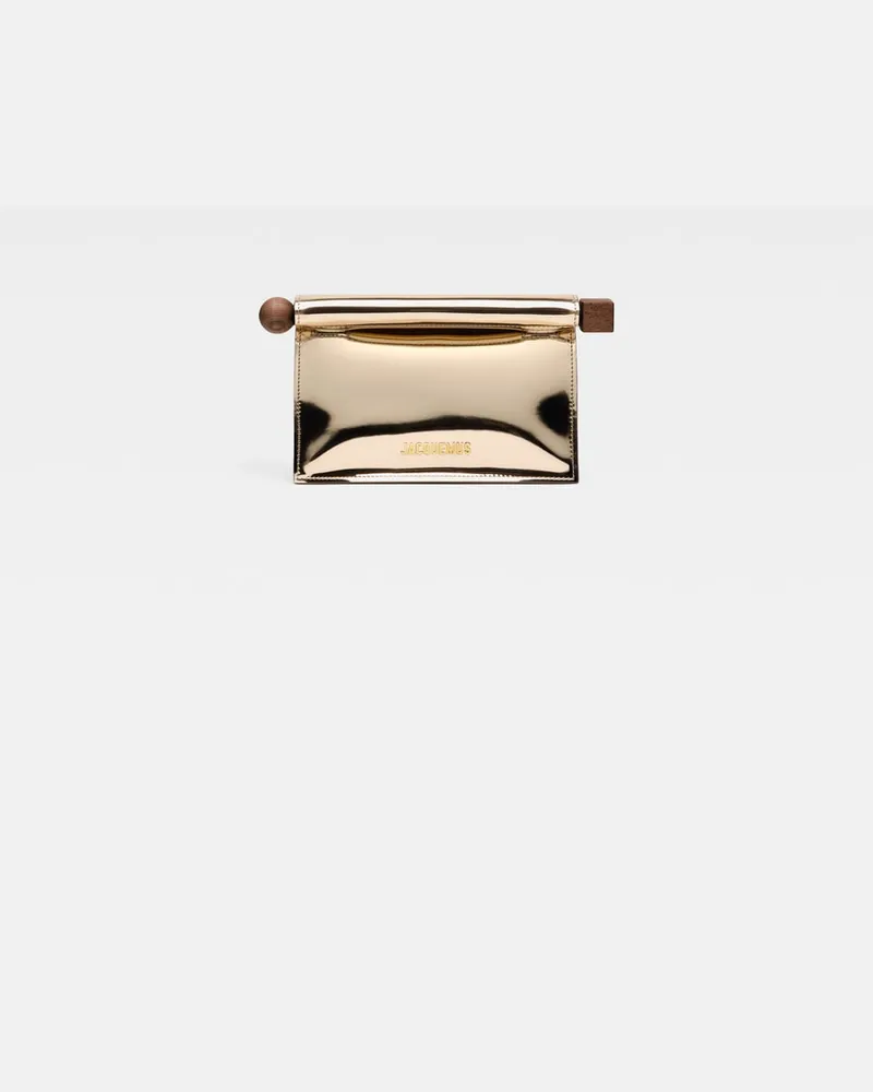 Jacquemus The Small Rond Carré Clutch Gold