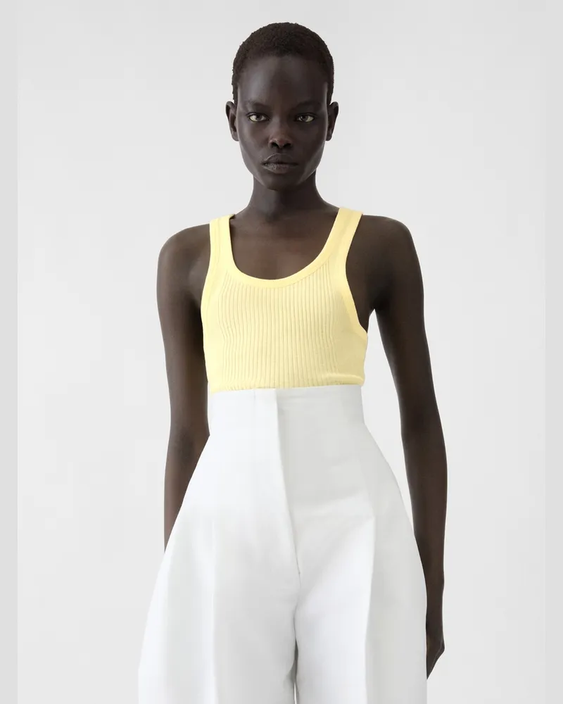 Jacquemus Das Rond Carré Tanktop - Gelb Hellgelb