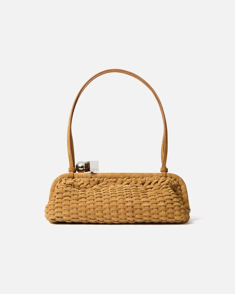 Jacquemus The Large Salon Clutch - Camel Camel