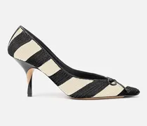 The Tourni Heels - Ivory/Black
