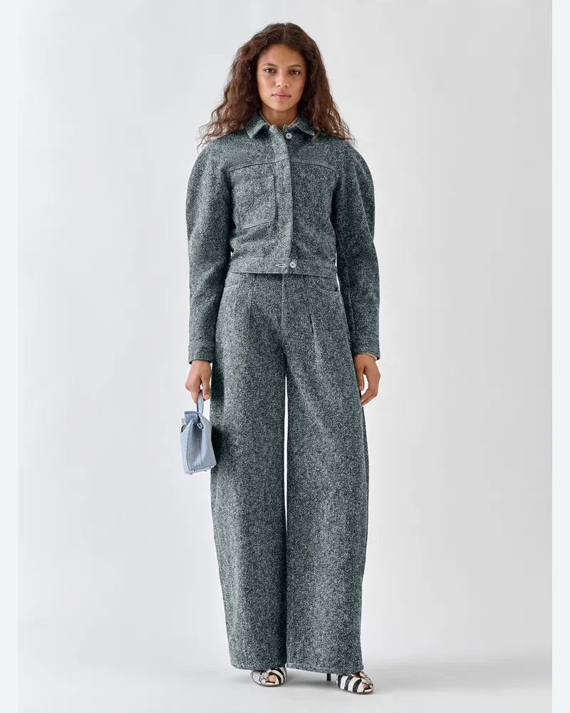 Jacquemus Die Ovalo Cargojacke - Blau Blau