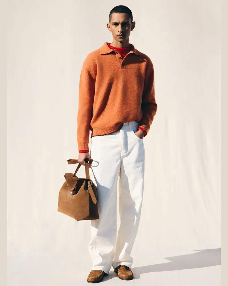 Jacquemus Das Cachemire Polohemd - Terracotta Terracotta