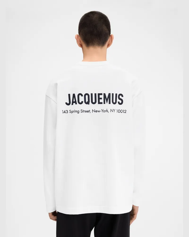Jacquemus Le T-shirt Adresse New York Manches Longues - New-York Weiß New-york