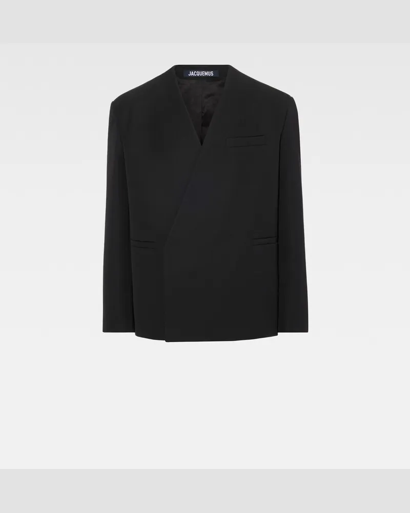 Jacquemus The Cuadrada Jacket - Black Black