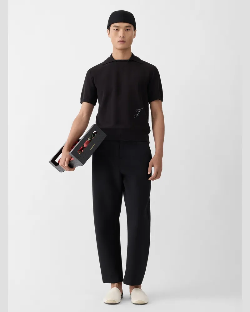 Jacquemus The J Knit Polo - Black Black