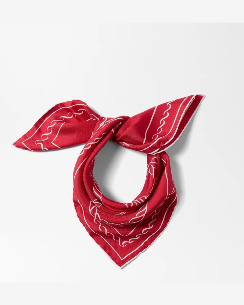 Jacquemus The Ancre Scarf - Print Anchor Red Print