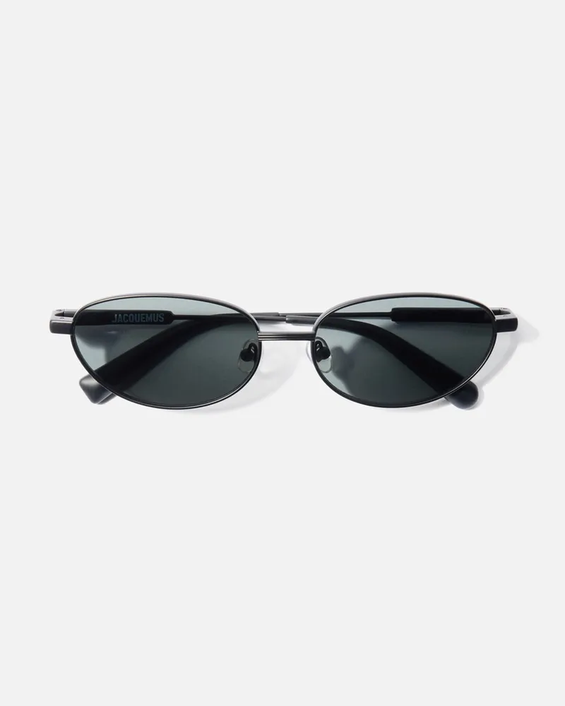 Jacquemus Die Alba Sonnenbrille - Schwarz Matt Schwarz