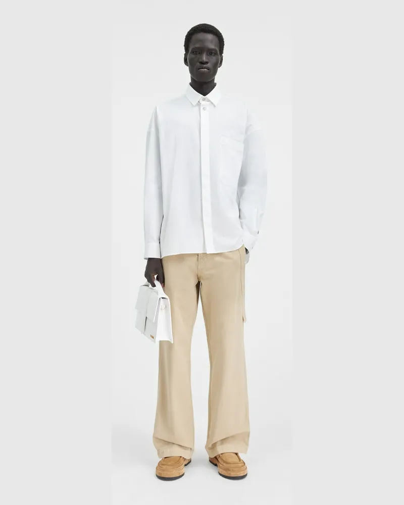 Jacquemus The Long-sleeve Shirt - White White