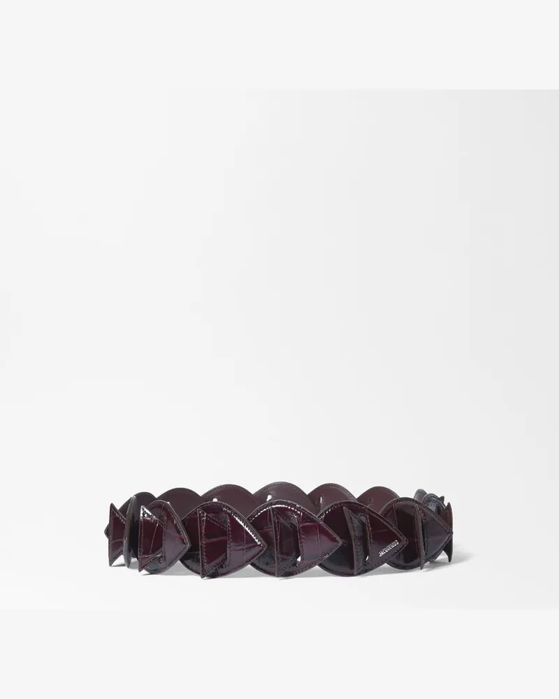 Jacquemus Der Poisson Gürtel - Dark Burgunderrot Dark