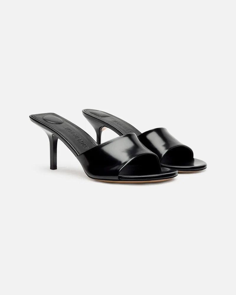 Jacquemus The Cubisto Mules - Black Black