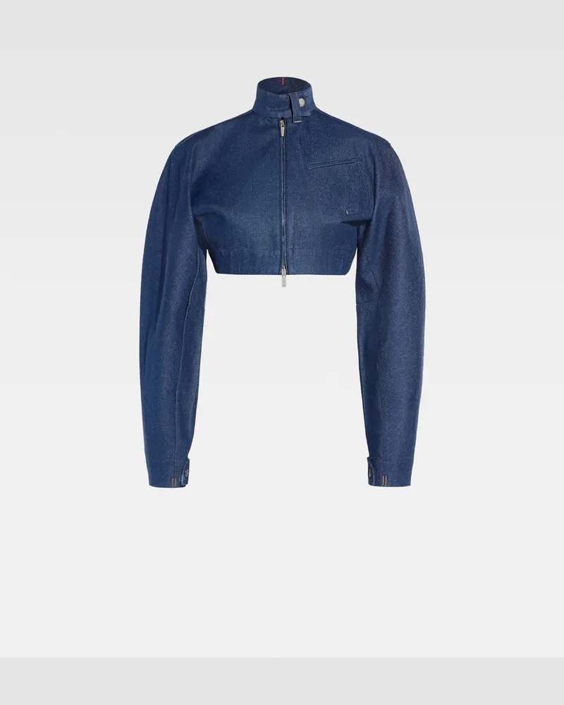 Jacquemus The Cabrio Denim De-nîmes Jacket - Navy Navy