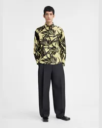 Jacquemus The Simon Shirt - Print Foliage Black / Yellow Print