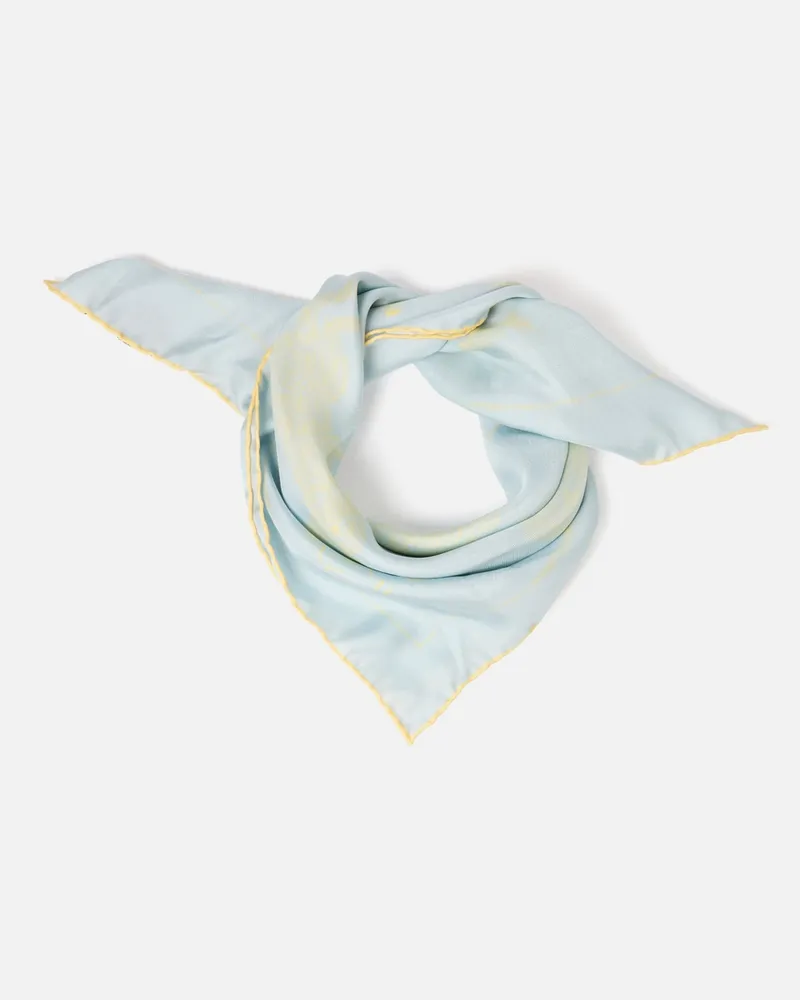 Jacquemus The "le Paysan" Scarf - Print Animal Light Blue / Yellow Print