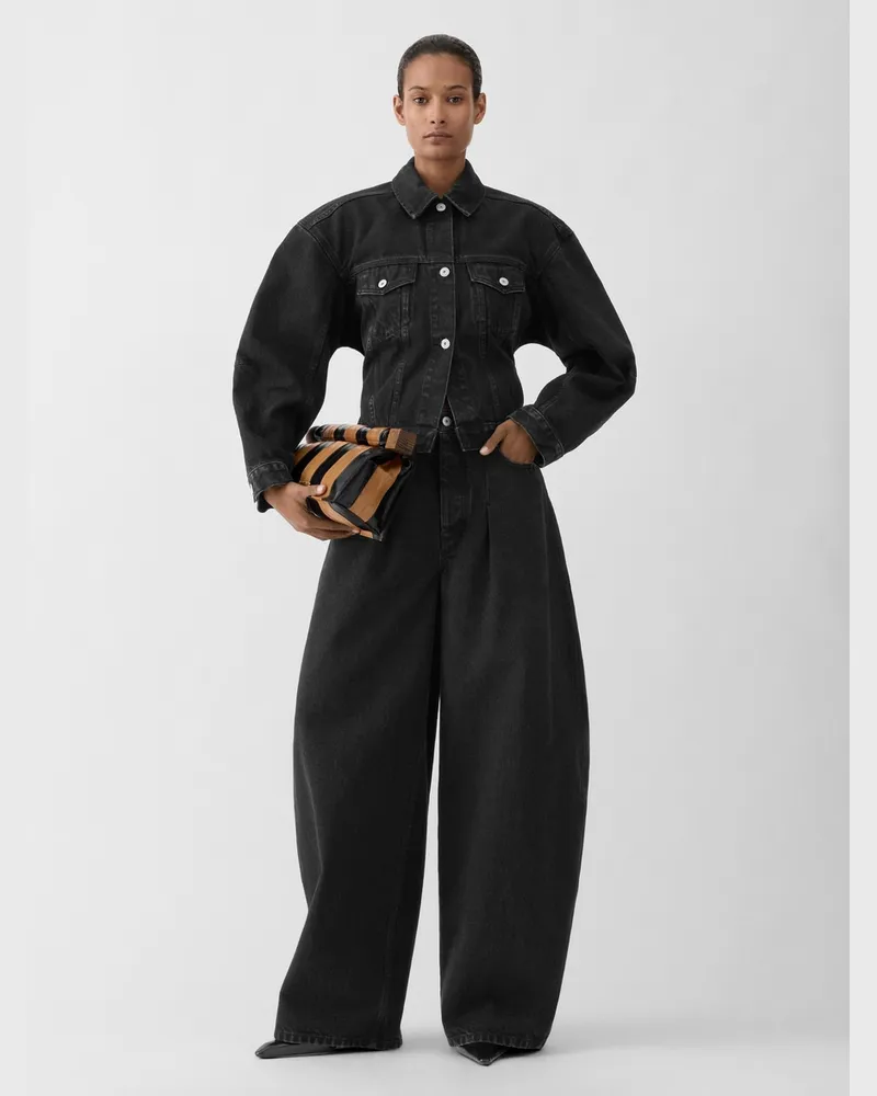 Jacquemus Die De-Nîmes Jacke Aus Denim - Schwarz Schwarz