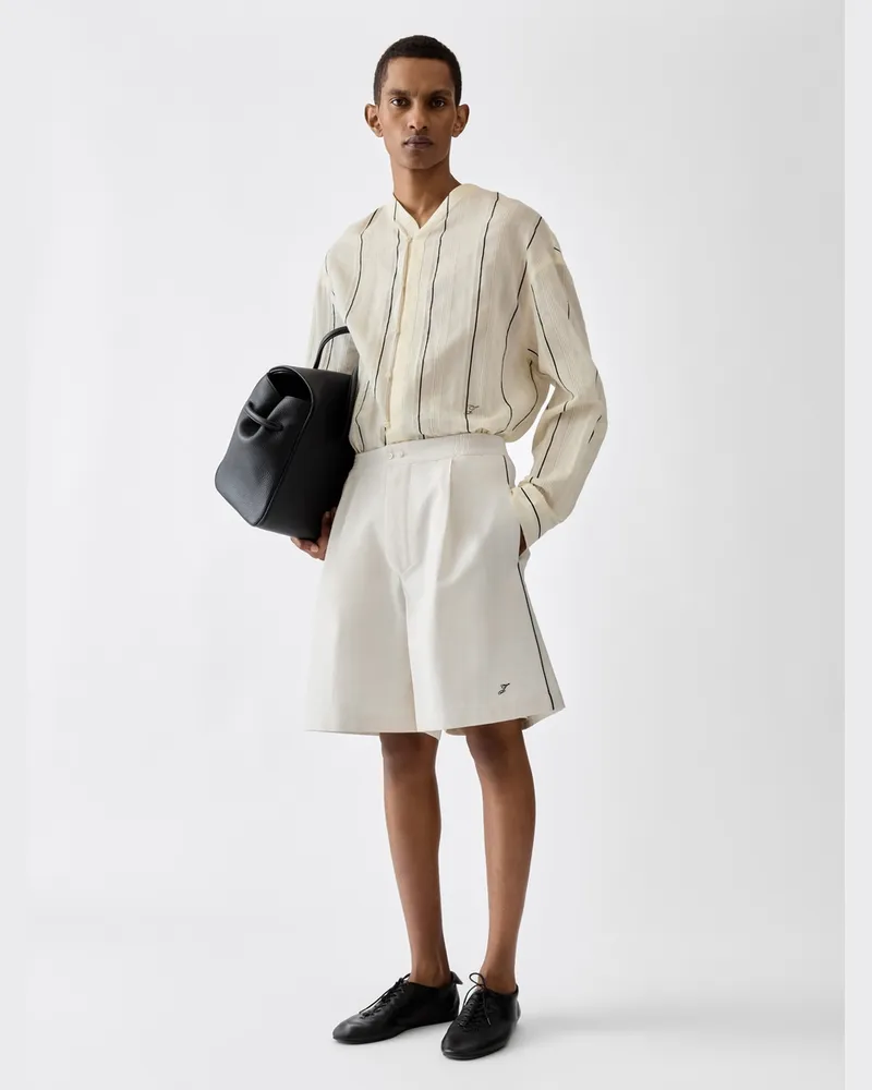 Jacquemus Die Pyjama Shorts - Weiß Cremeweiß